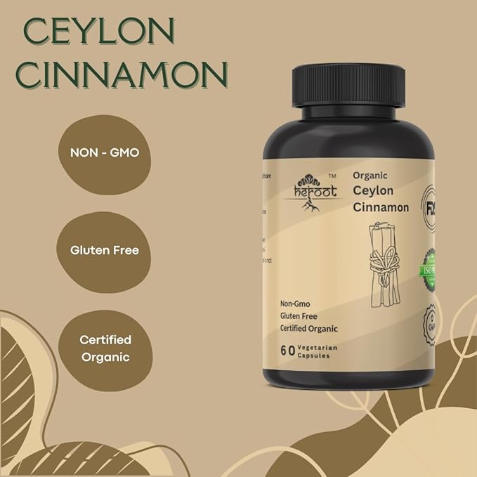 Organic Ceylon Cinnamon Capsule (Pack of 20)