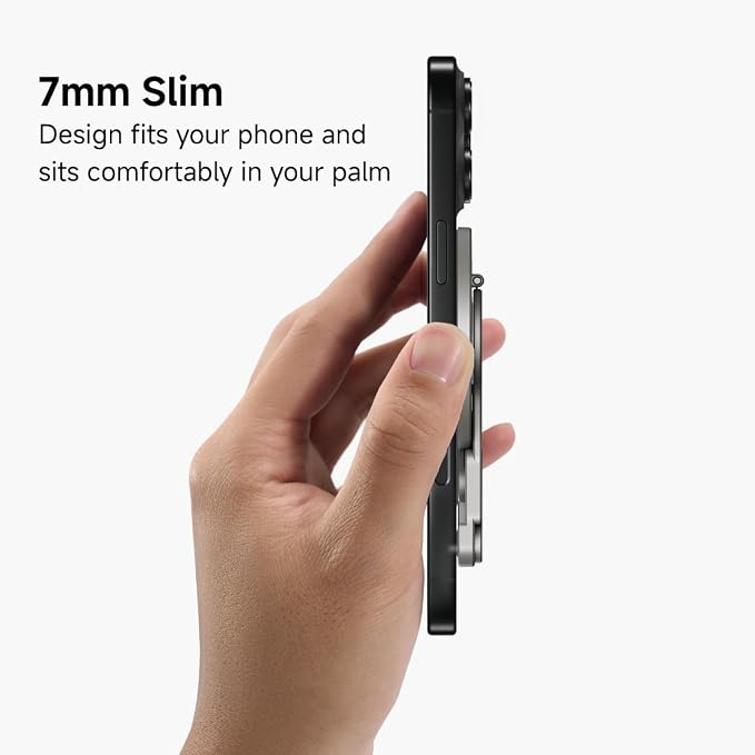 VSGO Multi-Functional Magnetic Phone Stand - Black | Lightweight &amp Thin Phone &amp Pad Stand Alluminum Body VP005