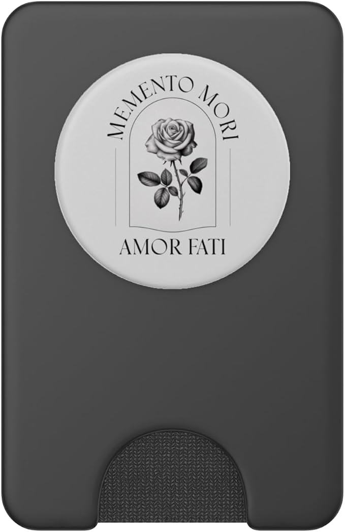 Memento Mori Amor Fati | Stoic Philosophy &amp Latin Language PopSockets PopWallet for MagSafe