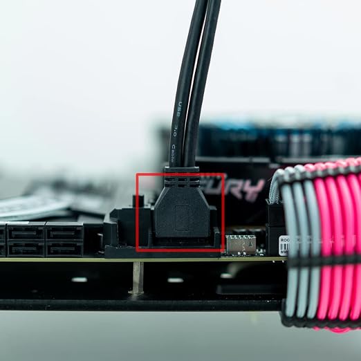 LINKUP USB 3.2 Gen2 Internal Adapter | 20-Pin Header to USB-A | 10Gbps male to female for PC front panel