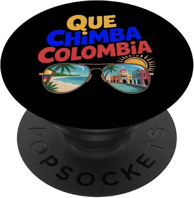 Que Chimba Colombia Colombian Pride PopSockets PopGrip for MagSafe