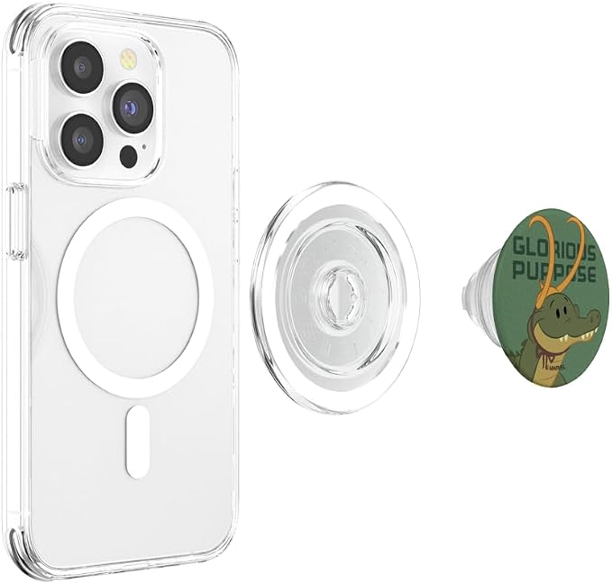 Marvel Loki Alligator Loki and Book Glorious Purpose PopSockets Adhesive PopGrip
