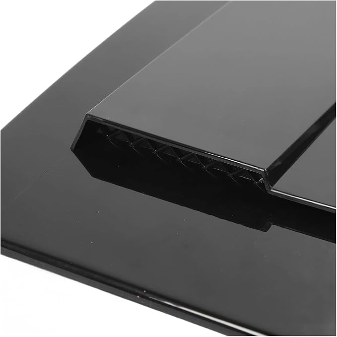 Gloss Black Hood Vent Cover Air Intake Decorative Trim Compatible