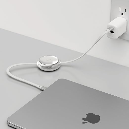 iOttie Basix 100W Retractable USB-C Cable Fast Charging USB C-to-C Cable with 4 Adjustable Cable Lengths USB C Cable for iPhone 17/17 Air/17 Pro/Pro Max 16 15 Series Samsung S24/23+