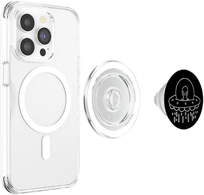 Alien UFO Drawing PopSockets Adhesive PopGrip