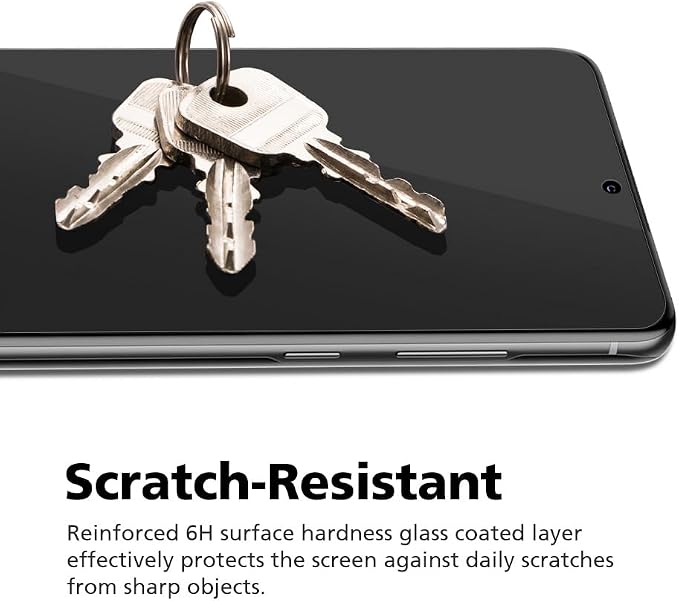[3 Pack] 6H PET Screen Protector with Glass Coating for Samsung Galaxy Note 20 [0.1S Ultrasonic Fingerprint Support][Bubble-Free Easy Installation with Alignment Jig] HD Clear Scratch-Resistant Unb