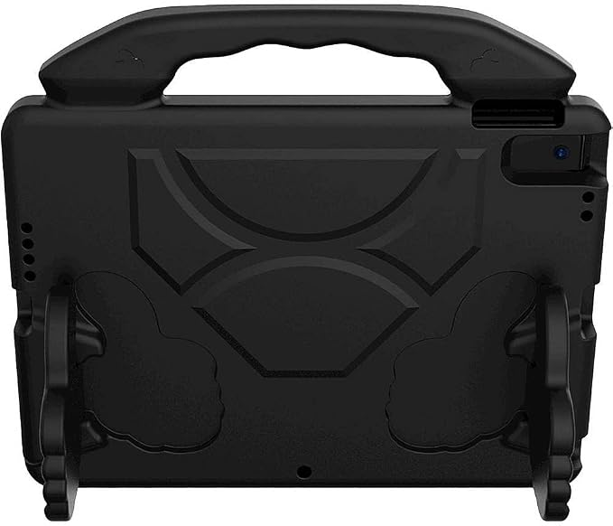SaharaCase Thumbs Up KidProof Case for Apple iPad 10.2 (9th Generation 2021) [Shockproof Bumper] Rugged Child Protection Antislip Kickstand (Black)