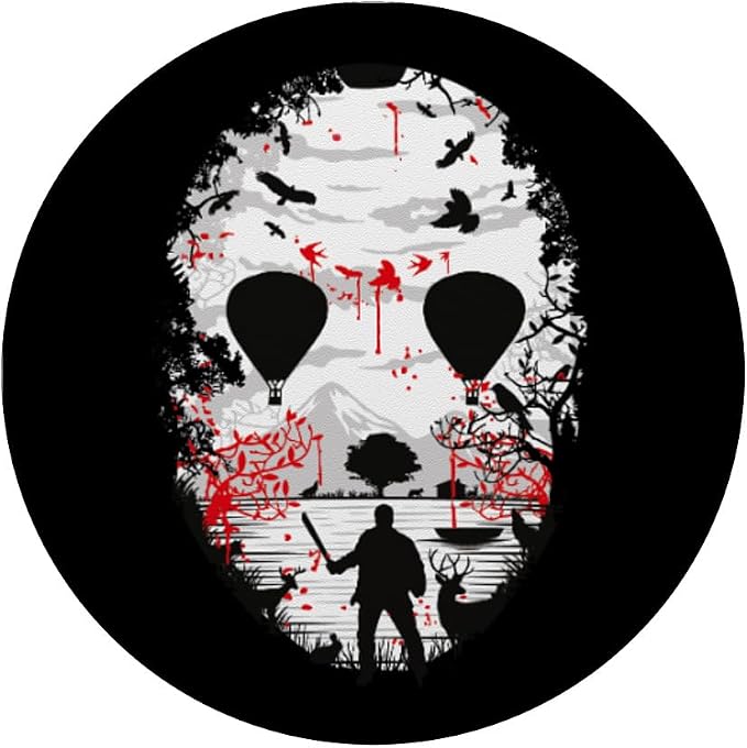 Maniac Hockey Mask Phone-Grip Horror Movie Design PopSockets Adhesive PopGrip