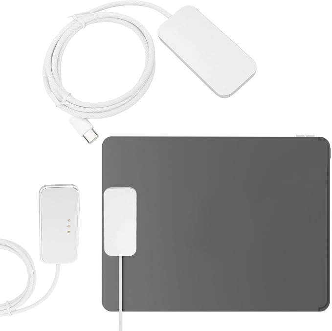 GOWENIC Magnet Wireless Charger for Pro 12.9 Inch 3rd 4th 5th 6th Gen USB C Charger 27W Fast Charging Cable Compact Wireless Charging Pad for Tablet (1m)