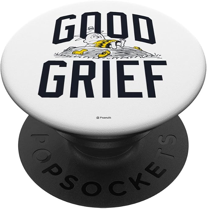 Peanuts Charlie Brown Good Grief PopSockets Adhesive PopGrip