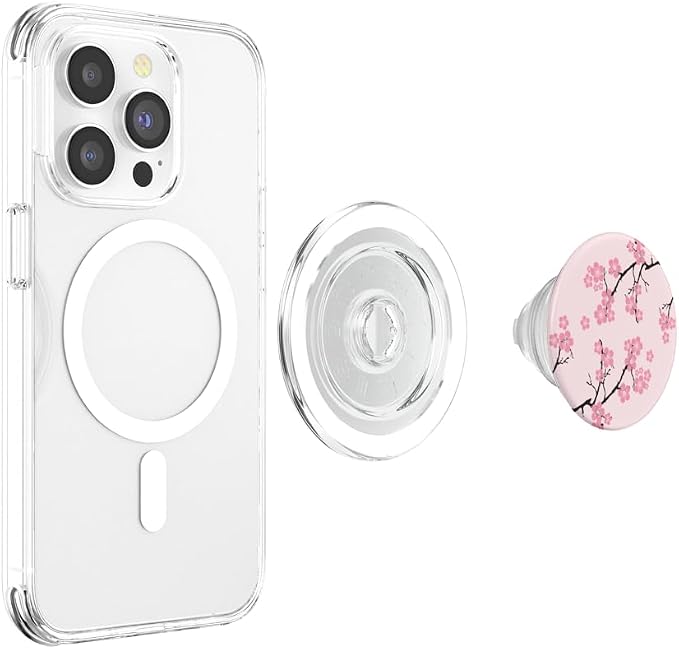 Cute Pink Cherry Blossom Tree Japanese Pastel Pink PopSockets Adhesive PopGrip