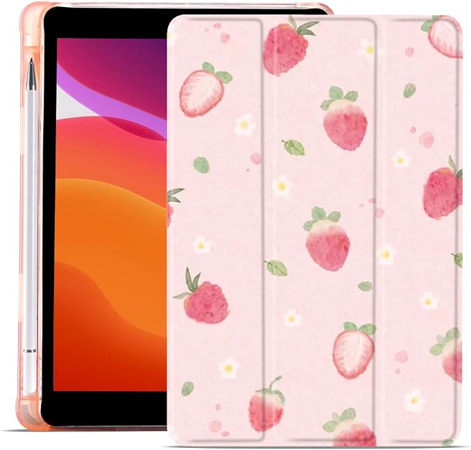Colorful Cat Case for iPad mini 7 A17/mini 6 | Cute Design Cover for iPad Mini 7th 2024 / 6th 2021 8.3 with Pencil HolderBlue Leather Shell Trifold Stand Auto Sleep/Wake