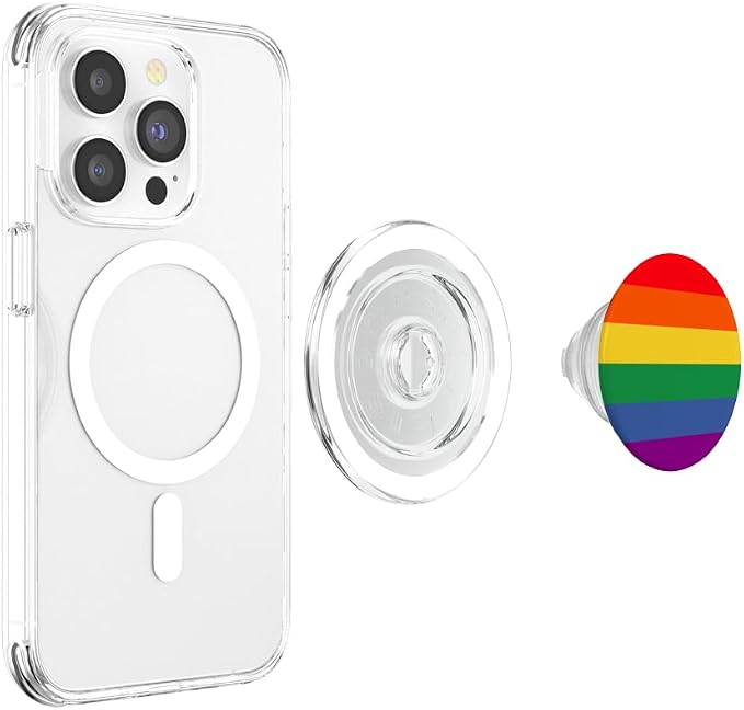 CJ Grips Rainbow Colors LGBT Pride Flag PopGrip for iPhone 11