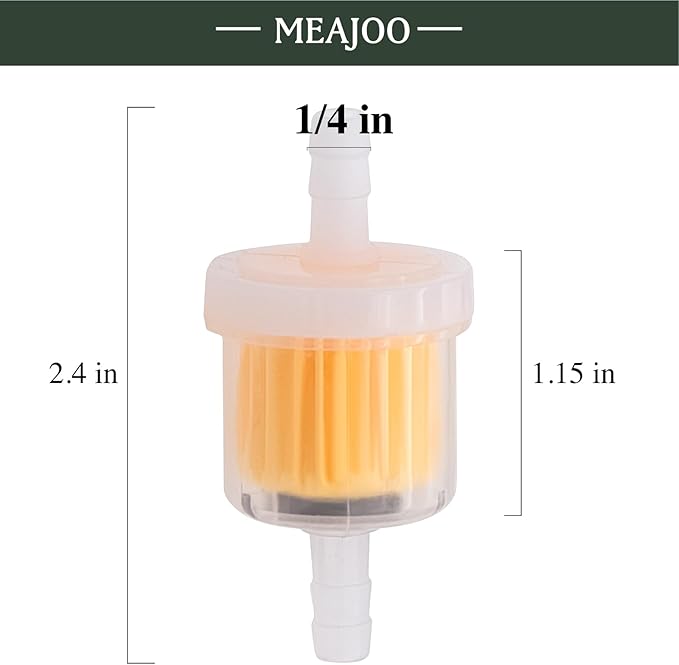 6PCS 1/4 Inch Gas Inline Fuel Filters,