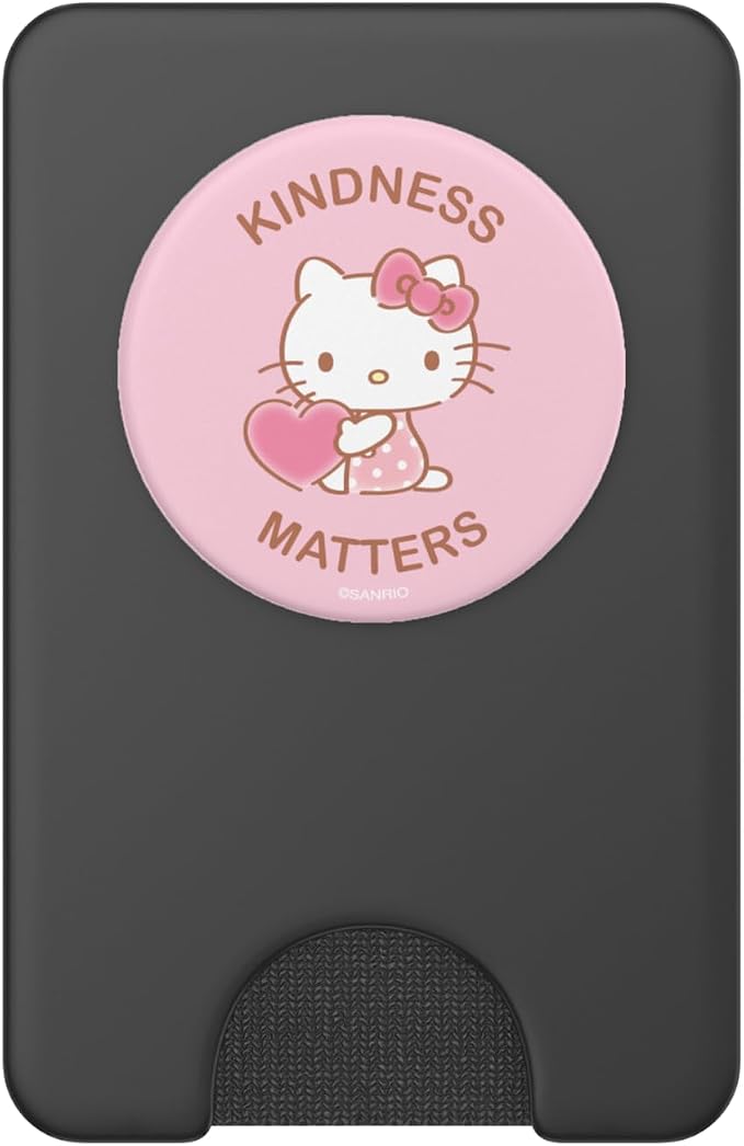 Hello Kitty Pink Heart Cute Kindness Matters PopSockets Adhesive PopGrip