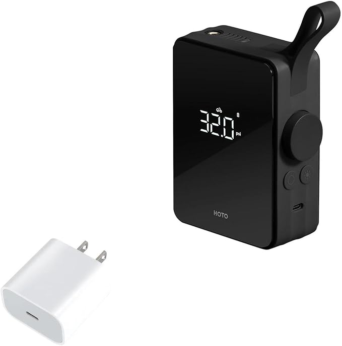 BoxWave Charger Compatible with HOTO Air Pump - PD GAN miniCube (30W) 30W Tiny PD GAN Type-C Wall Charger - Winter White