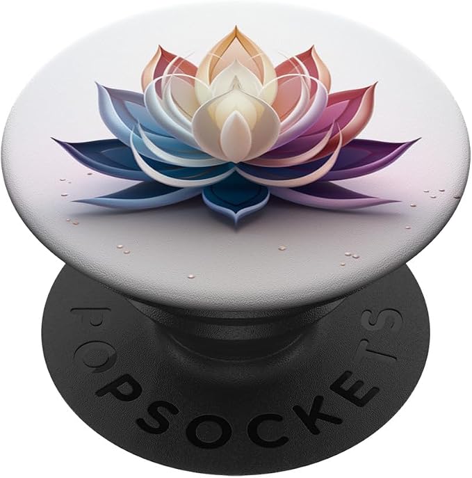 White Lotus Flower PopSockets Adhesive PopGrip