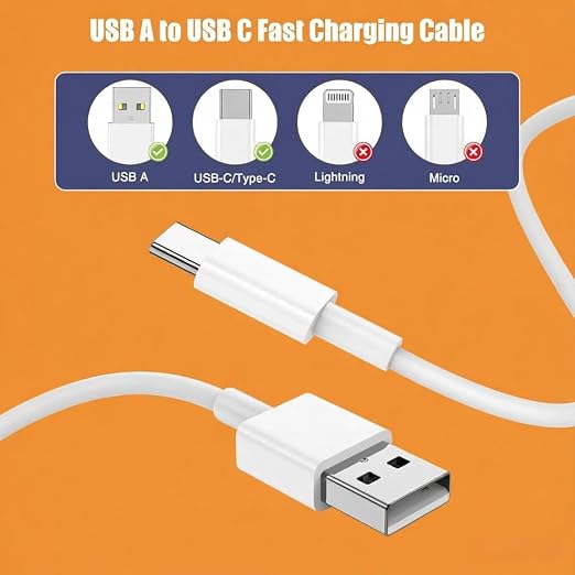 CyvenSmart Car Carplay Cable USB A to USB C Cable for iPhone 17 16 15，3-Pack [3.3FT+3.3FT+6FT] USB to USB C Cable for iPhone 17 16 15 Pro Plus Pro Max Air，for iPad，for Galaxy S25，for MacBook and More