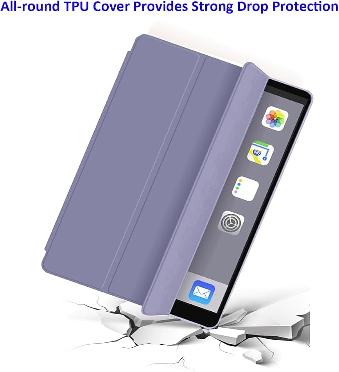 iPad Pro 11 Case 4th/3rd/2nd Gen Black | 2022/2021/2020 Lightweight Smart Folio Trifold Stand Auto Sleep/Wake Soft Silicone Back without Pencil Holder
