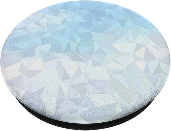 Cool Modern Blue Ombre Gradient Geometric Pattern PopSockets Adhesive PopGrip