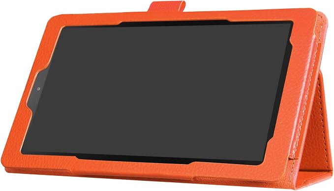 Tablet Cover for Amazon Kindle Fire 7 5th Generation(Model:SV98LN2015 Release)Ultra Slim Folio Stand Lightweight Leather Case for Kindle Fire HD7 5th Gen 7 (Li-Brown)