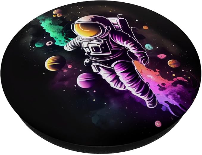 Space Astronaut and the planets PopSockets Adhesive PopGrip