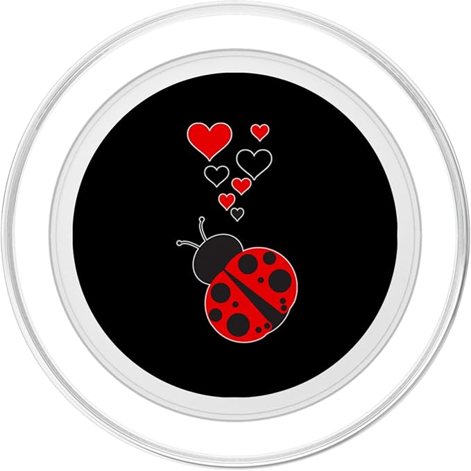 Cute Ladybug Hearts - I Love Ladybugs OK? PopSockets Adhesive PopGrip