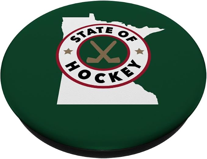 The State of Hockey - Minnesota - The Greatest Hockey State PopSockets Adhesive PopGrip