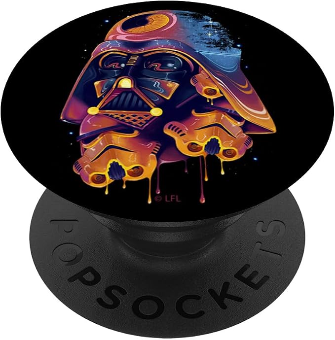 Star Wars Darth Vader Trooper Helmets Psychedelic Drip PopSockets Adhesive PopGrip