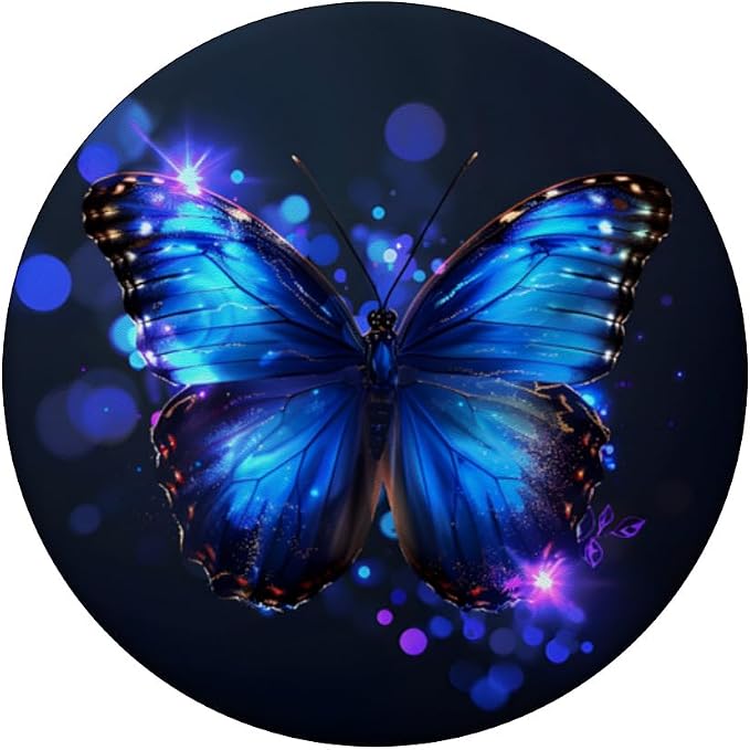 Blue Butterfly PopSockets MagSafe PopGrip for iPhone