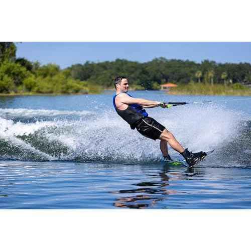 O'Brien Fusion Wake Handle with Dyneema Line ? Adjustable 40'-65' Zero-Stretch Wakeboarding Rope
