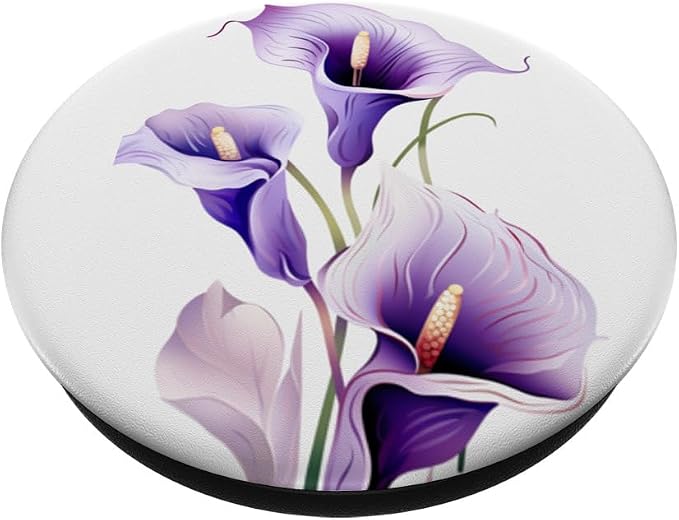 Purple Calla Lilies PopSockets Adhesive PopGrip