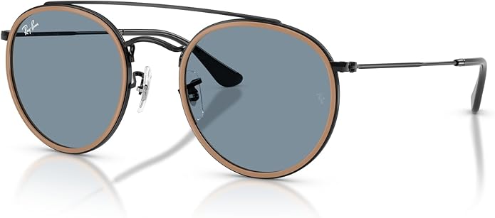 Ray-Ban Unisex Rb3647n Double Bridge Round Sunglasses