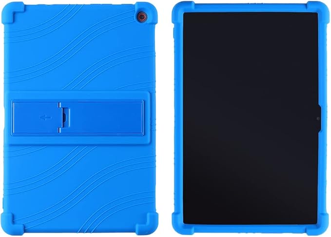 Case for Lenovo 10e Chromebook 10.1 inch Tablet Soft Silicone Adjustable Stand Shockproof Rubber Shell Protective Cover (Black)