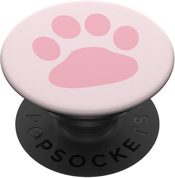Pink Paw Print PopSockets Adhesive PopGrip