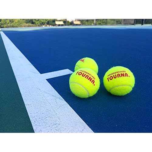 Tourna Pressureless Tennis Ball 60 Count (Pack of 1),Yellow