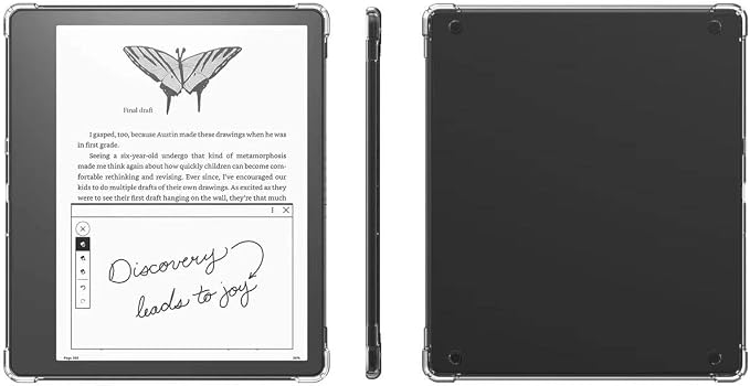 Clear Case for All-New Amazon Kindle Fire Max 11 Tablet (13th Generation 2023 Release) 11 Slim Lightweight Shell Transparent Soft TPU Back Shockproof Crystal Reinforced Corner Cover Clear