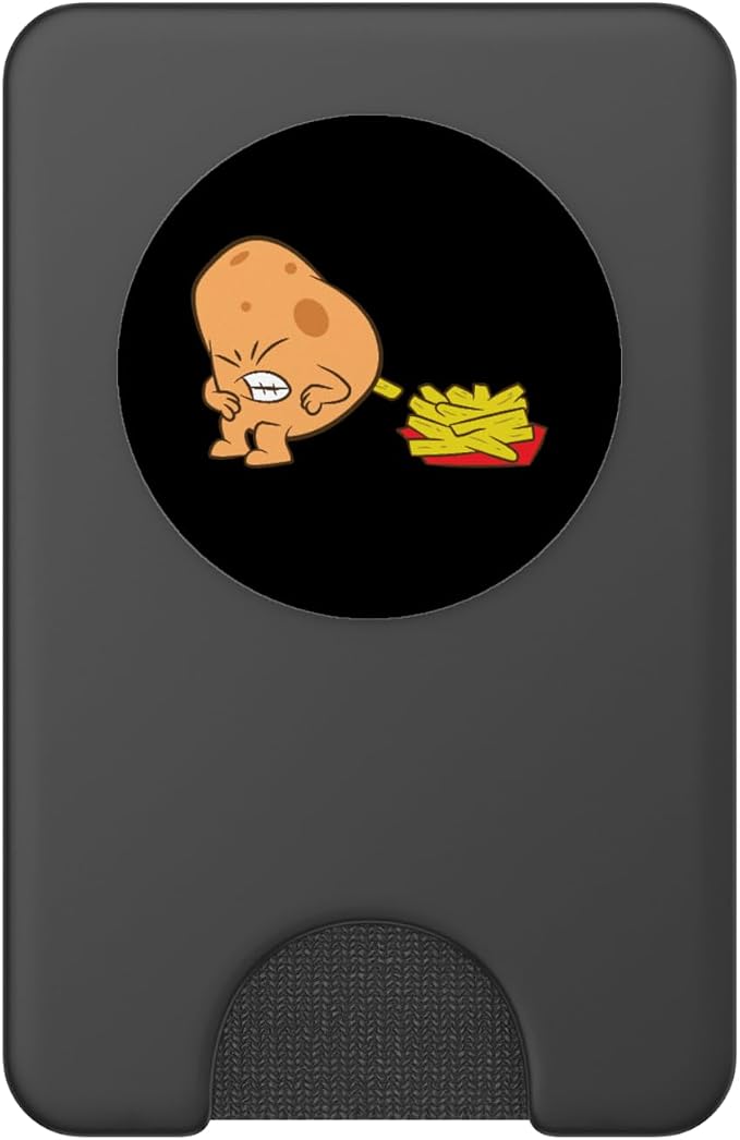 Funny Potato and French Fries PopSockets Adhesive PopGrip