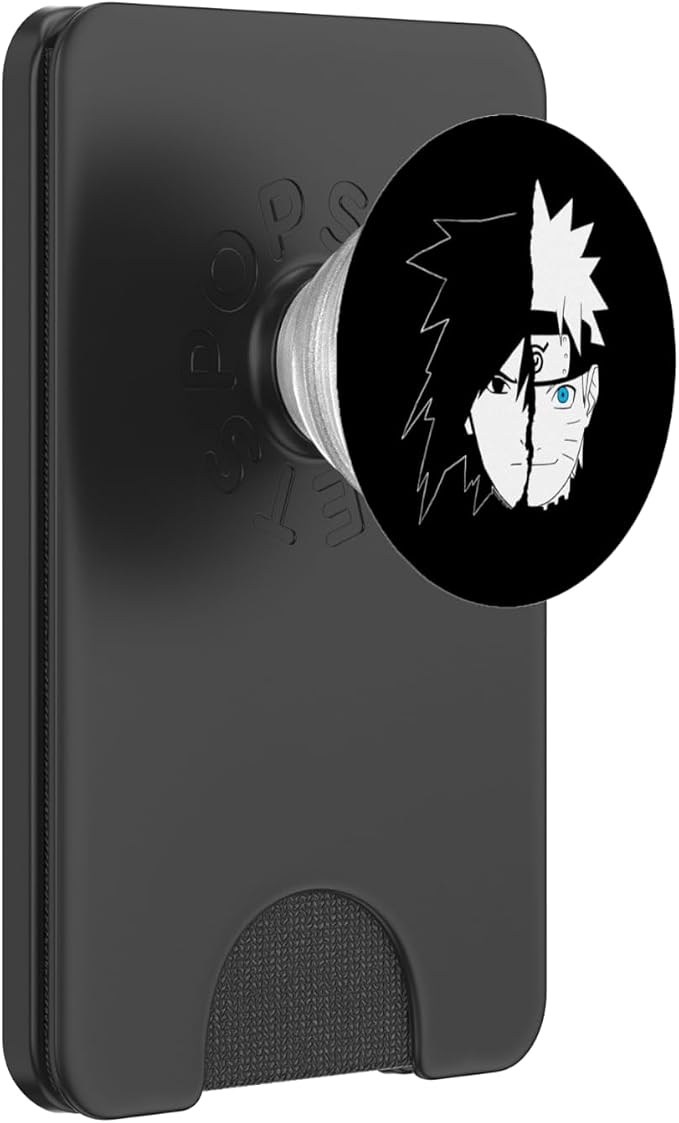 Naruto Sasuke Split Face Anime PopSockets Adhesive PopGrip