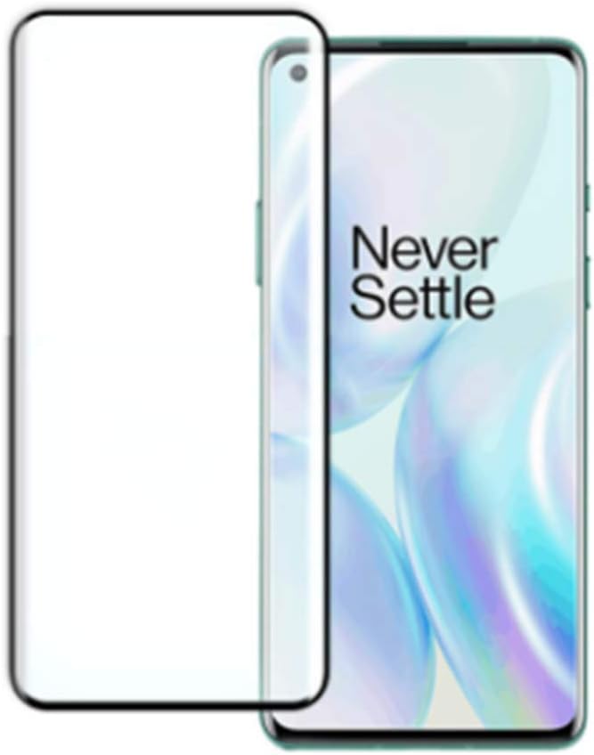 for OnePlus 8 Screen Protector Tempered Glass 3D Curved Full Coverage Scratch Resistant Clear Screen Protector for Oneplus 8 1+8 Phone (2pcs)