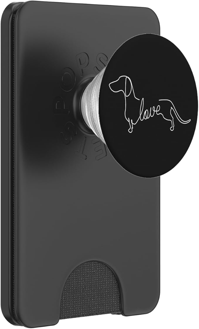 Dachshund Chiweenie Wiener Dog Love Art Sketch Gift PopSockets Adhesive PopGrip