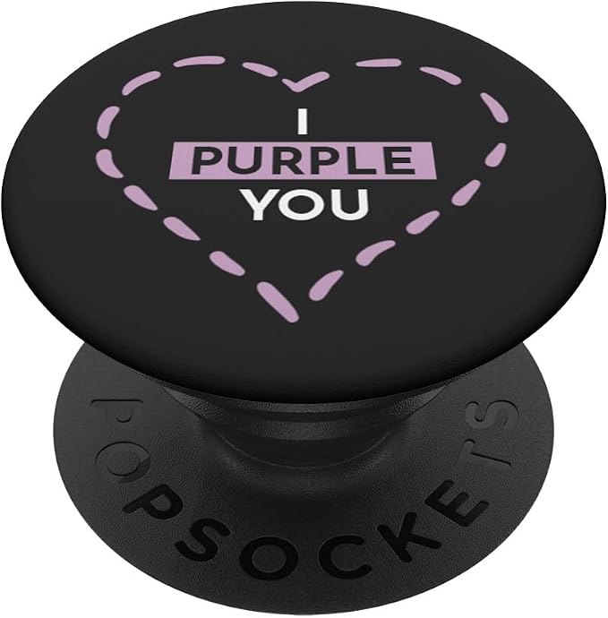 I Purple You Phone Grip Design for Kpop Fans PopSockets Adhesive PopGrip