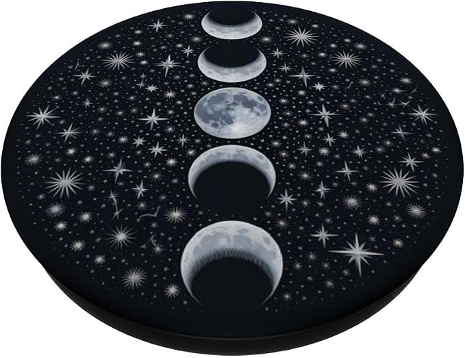 Moon Phase Crescent Moon Galaxy Astronomy Stargazer PopSockets Adhesive PopGrip