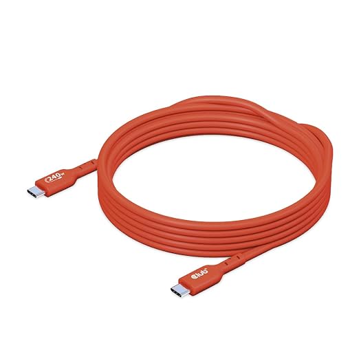 Club 3D CAC-1511 USB2 Type C to Type C Certified Bi-Directional Cable with 240W Charging 480Mb Data Transmission EPR 1m - 3.28ft