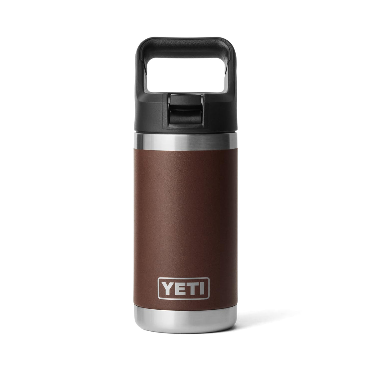 YETI Rambler Jr. 12 oz Kids Bottle, with Straw Cap, Wetlands Brown