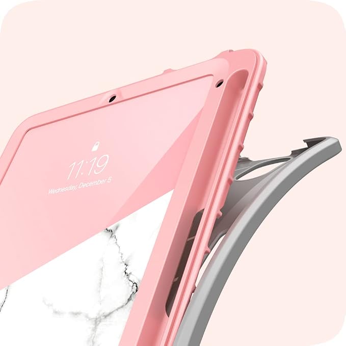 i-Blason for iPad mini 7 Case iPad mini 6 Case 8.3 inch Marble | Built-in Screen Protector Auto Sleep/Wake Pencil Holder Trifold Stand Full-Body Protection