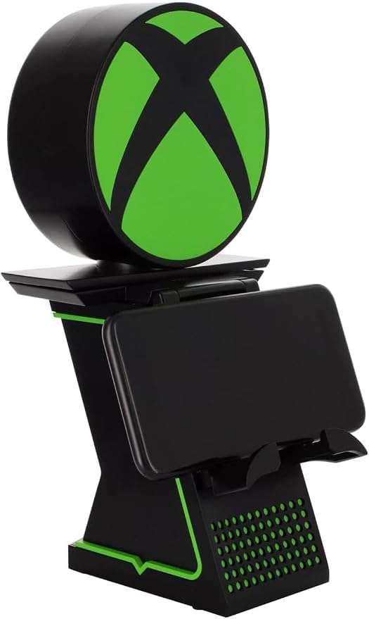 Exquisite Gaming Xbox Light Up LED Ikon Stand with Rotating Holder &amp USB Charging Ports