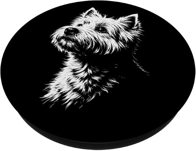 West Highland White Terrier Portrait Westie PopSockets PopGrip for MagSafe