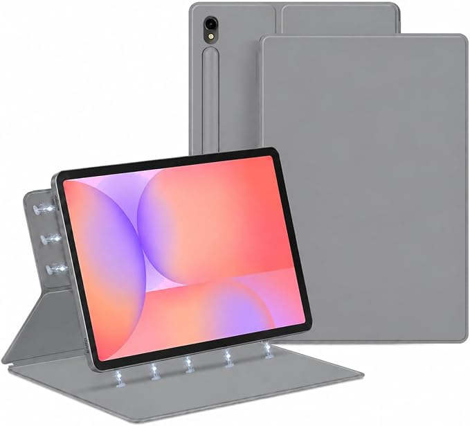 Magnetic Case for Galaxy Tab S10 Lite/Galaxy Tab S10 FE/Galaxy Tab S9 FE 10.9 Inch/Tab S9 11 2023 with S Pen Holder Ultra-Slim Lightweight Slim Magnetic Stand Case with Auto Sleep/Wake Black