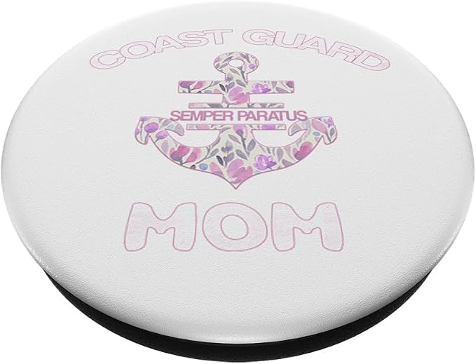 Proud Coast Guard Mom Phone Tablet Gadget Gift PopSockets Adhesive PopGrip